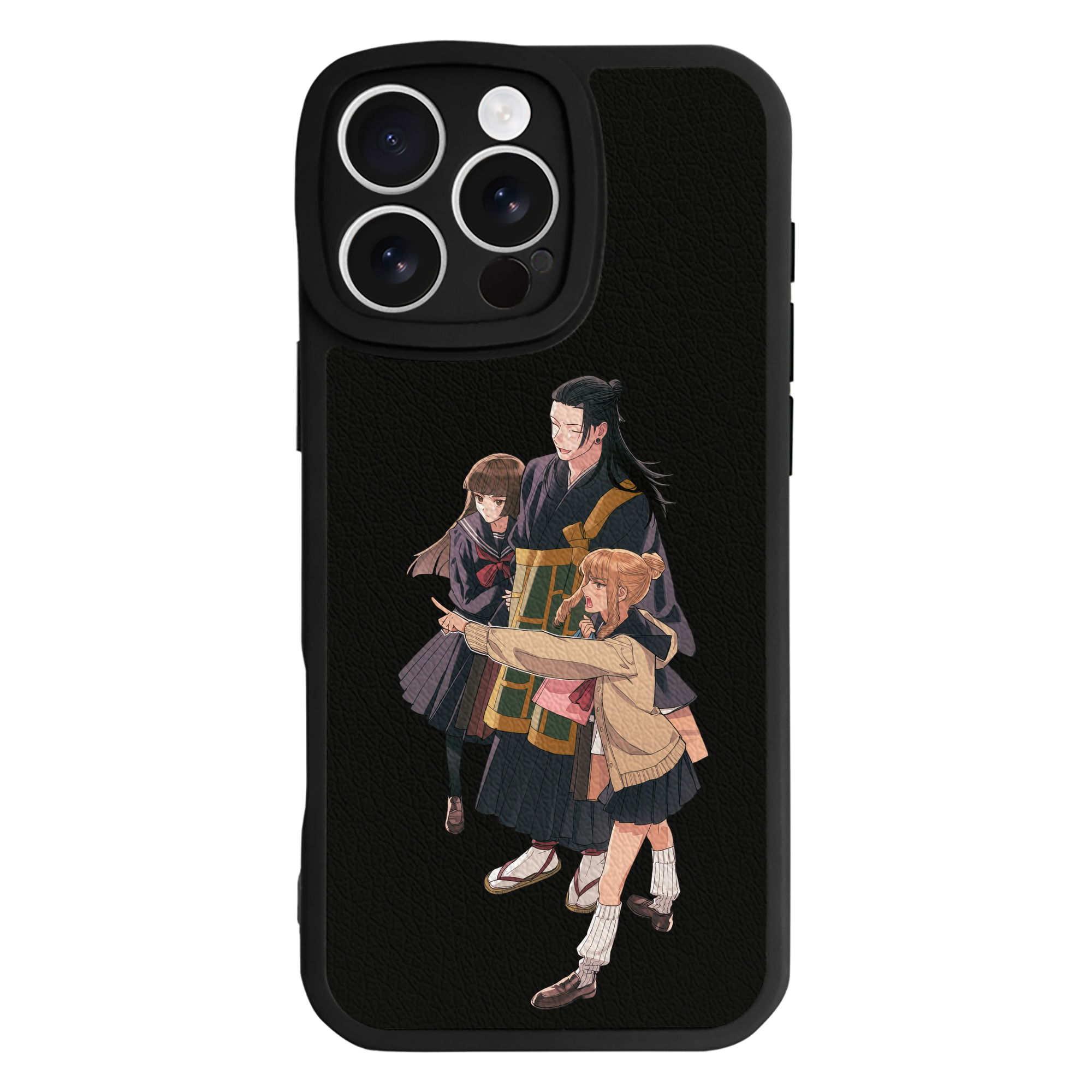 （画像用） 呪術廻戦 Jujutsu Kaisen 【iPhone 16シリーズ対応】シリコンスマホケース（レザー調） 材質：シリコン